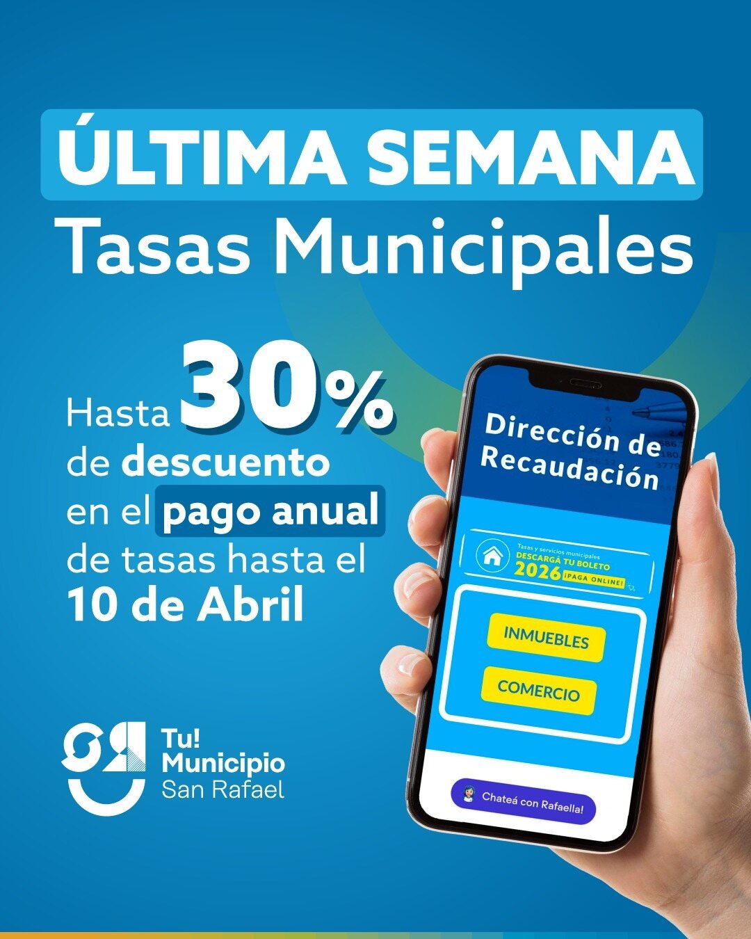 Última semana para el pago anual de tasas con importantes descuentos