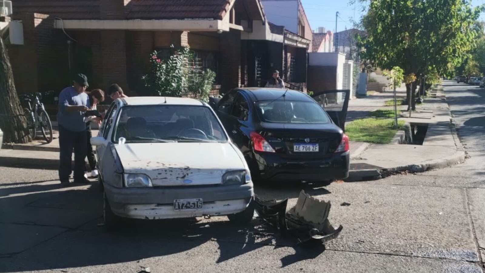 Accidente vial en pleno centro de San Rafael dejo lesionados