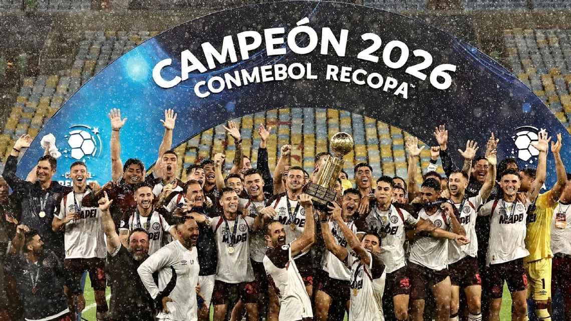 Lanús hizo historia, le ganó a Flamengo en el Maracaná y salió campeón de la Recopa Sudamericana