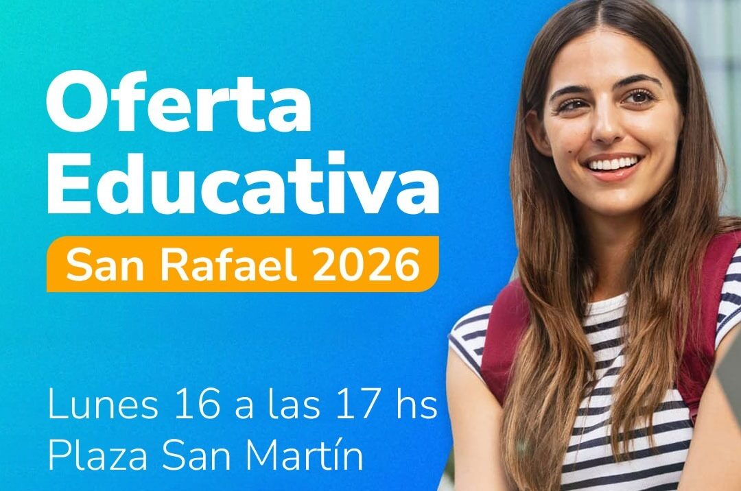 San Rafael presenta la oferta educativa 2026 en la plaza San Martín